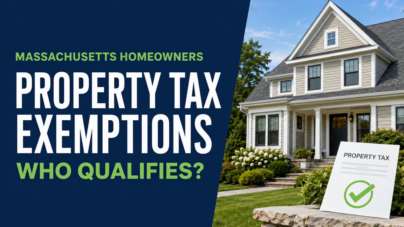 Massachusetts property tax exemptions for qualifying homeowners